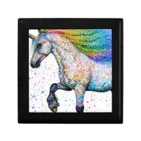 Colorful Appaloosa Unicorn Gift Box