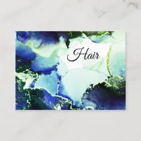 *~* Generic Hair Nails Lashes Teal  Reiki Glitter Business Card