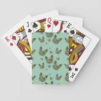 Cute Dog Face Pattern - Playing Cards