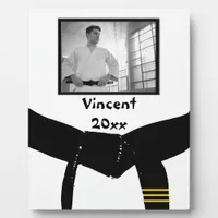 Martial Arts 3rd Degree Black Belt Photo Keepsake Plaque