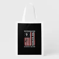 Military Veterans Protest Flag Patriotic Freedom Grocery Bag