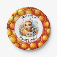 Honey bee themed Girl's Baby Shower  Paper Plates