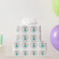 Cute and elegant little mouse custom Birthday Wrapping Paper
