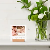 Love You Mummy 3 Photos Script Heart Swashes Holder