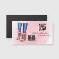 Pink and Gold Fashion Designer QR Code