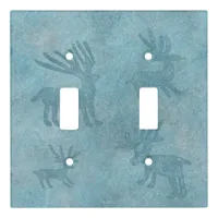 Southwest Winter Deer Light Switch Cover