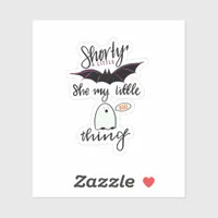 Shorty Batty Funny Retro Sticker