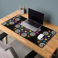 Colorful Dot Mandala Desk Mat