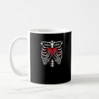 Skeleton Hands Holding Heart Halloween Costume Fun Coffee Mug