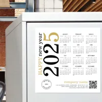 2025 Calendar Logo QR Code Happy New Year