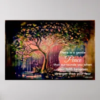 *~* Fantasy Tree AP81 Ethereal Peace Quote Poster