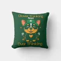  Cute Corgi St. Patrick’s Day Pillow- Personalized Throw Pillow