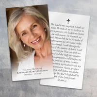 Luxury Full Photo Memorial Prayer Card