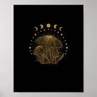 Aesthetic Mushroom Cottage Goblincore Poster