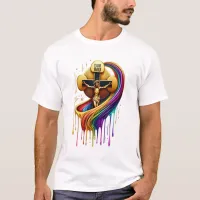 Contemporary Artistic Design of Crucified Figure T-Shirt