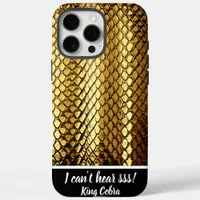 Golden snake skins glisten in sunlight iPhone 16 pro max case