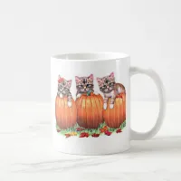 Kittens on Pumpkins for Halloween Coffee Mug