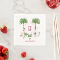 Palm Springs Beach Social Club Pink Bachelorette  Napkins