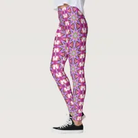 Hippie Energy Flower Mandala Leggings ★Psydefx★