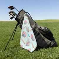 Back to School Elephant Pattern Golf Towel