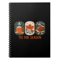 Tis The Season Football Game Day, Fall Autumn Notebook