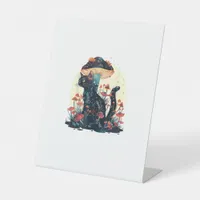 Cottagecore Aesthetic Goblincore Mushroom Fairycor Pedestal Sign