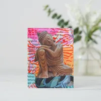 Peace Mixed Media Collage Postcard