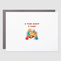 I Yam What I Yam Classic Sloth Trendy Car Magnet