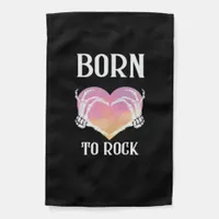 Skeleton Hands Heart Graphic For Classic Garden Flag