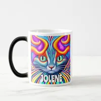 Personalized Label | Unique Mystical Kitty Cat Magic Mug