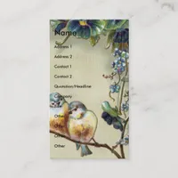 Vintage Birds Business Card