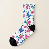 Butterflies and Roses Socks