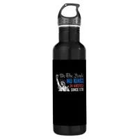 No Kings In America Since 1776 Retro Classic Stainless Steel Water Bottle