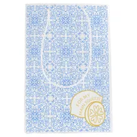 "For My Main Squeeze" Lemon & Blue Tile Amalfi Medium Gift Bag