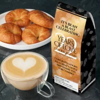 Elegant 22nd Copper Wedding Anniversary Roasted Coffee