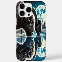 Nightfall Elegance: Buffalo Reflections iPhone 16 Pro Max Case