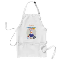 Funny Retro Summer Holiday Silly Goose Adult Apron