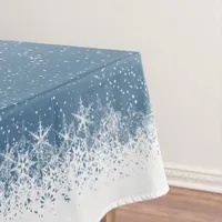 Snow Border and Wreath Sm White/Any ID708 Tablecloth