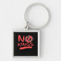 No King Simple Clean Design Keychain