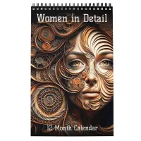 Women in Detail 12 Month Calendar