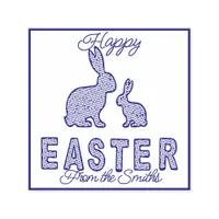 Happy Easter - Dotted rabbits  Self-inking Stamp