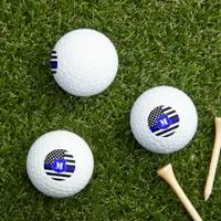 [Thin Blue Line] Monogram Police Shield Golf Balls