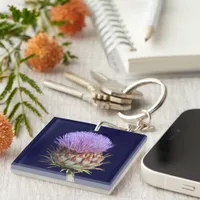 Keychain - Thistle and name