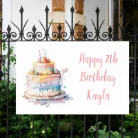 Personalized Happy Birthday Banner