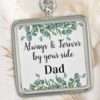 Modern Dad Memorial Eucalyptus Wedding Bouquet Charm