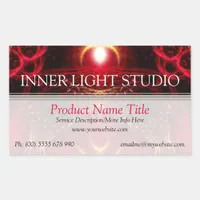 Inner Light Fractal Arts Product Label Sticker