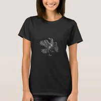 F-Caw-F Crow Pun Funny Bird Cawing Grunge Retro Cl T-Shirt