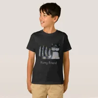 T-Shirt - Furry Friend Striped Cat