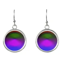 Neon of Blue, Purple, Green & Orange Drop Earrings