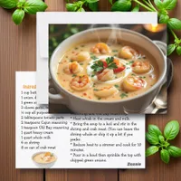 Seafood Bisque Recipe Card